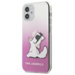 Karl Lagerfeld KLHCP12SCFNRCPI iPhone 12 mini 5,4"pink hardcase Choupette Fun - imagine 2
