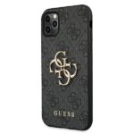 Guess GUHCN654GMGGR iPhone 11 Pro Max grey hardcase 4G Big Metal Logo - imagine 2