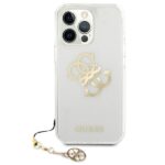 Guess GUHCP13XKS4GGO iPhone 13 Pro Max 6,7" Transparent hardcase 4G Gold Charms Collection - imagine 3