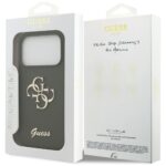 Guess Silicone Big 4G Script case for iPhone 17 Pro Max khaki - imagine 8