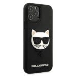 Karl Lagerfeld KLHCP12MCH3DBK iPhone 12/12 Pro 6,1" black hardcase 3D Rubber Choupette - imagine 4