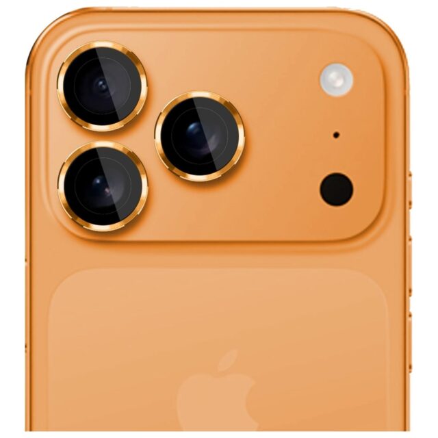 Camera lens protection 3MK Lens Protection Pro for Apple iPhone 17 Pro / 17 Pro Max orange - imagine 2