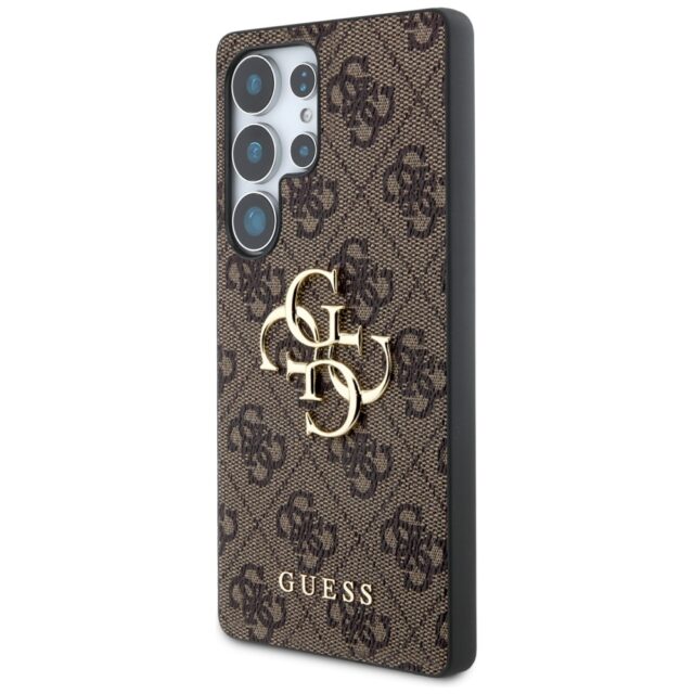 Case Guess Big 4G Logo Classic Logo to Samsung Galaxy S25 Ultra brown - imagine 2