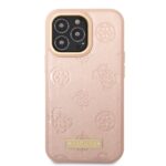 Guess GUHMP13LSAPSTP iPhone 13 Pro / 13 6,1" pink hardcase Peony Logo Plate MagSafe - imagine 3
