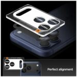 Ochrona na obiektyw aparatu Spigen        Glas.Tr Camera EZ FIT Optik Pro XL do Apple iPhone 17 Pro czarny - imagine 5