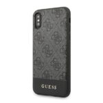 Guess GUHCPXG4GLGR iPhone X/Xs grey hard case 4G Stripe Collection - imagine 2