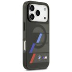 BMW M IML Metal Buttons Tricolor Lines MagSafe Case for iPhone 17 Pro Black - imagine 4