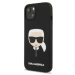 Karl Lagerfeld KLHCP13SSLKHBK iPhone 13 mini 5,4" black hardcase Silicone Karl`s Head - imagine 2