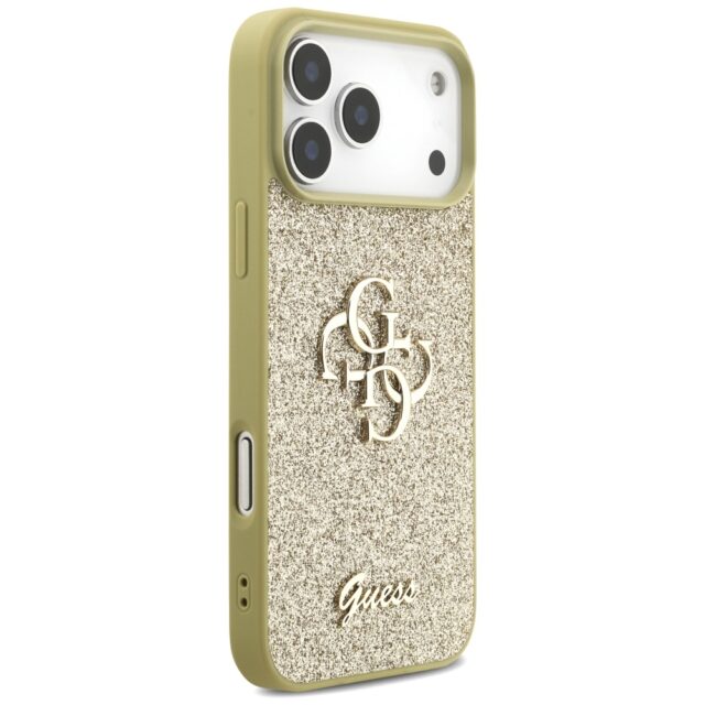 Guess Fixed Glitter Big 4G case for iPhone 17 Pro Max gold - imagine 4