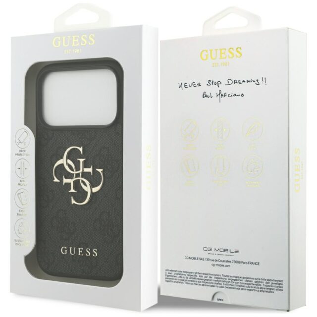 Case Guess 4G Big Logo for iPhone 17 Pro black - imagine 8