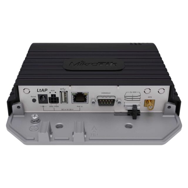 Mikrotik LtAP LTE6 kit | Access point | LTE 6, Wi-Fi 4, 1x RJ45 1000Mb/s, 3x Mini SIM, RS232, USB, 1x miniPCI-e - imagine 3