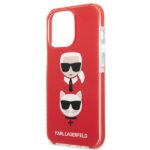 Karl Lagerfeld KLHCP13LTPE2TR iPhone 13 Pro / 13 6,1" hardcase red Karl&Choupette Head - imagine 6