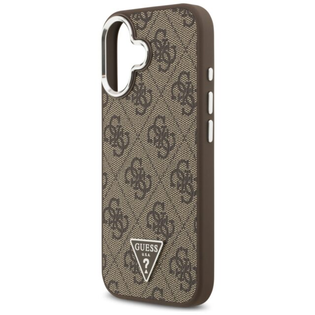 Case Guess 4G Triangle Logo MagSafe for iPhone 17 brown - imagine 6