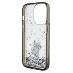 Karl Lagerfeld KLHCP14XLKCNSK iPhone 14 Pro Max 6.7" transparent hardcase Liquid Glitter Choupette - imagine 7