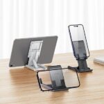 USAMS Foldable desk stand for phone/tablet black ZJ073ZJ01 (US-ZJ073) - imagine 3