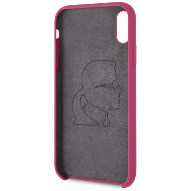 Karl Lagerfeld KLHCI61SLROG iPhone Xrhardcase fushia Silicone - imagine 4