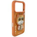 Etui Nimmy Cool&Cute 2.0 Cat do iPhone    17 Pro Max z magnetyczną zawieszką pomarańczowy - imagine 4