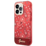 Guess GUHCP14LHGBNHR iPhone 14 Pro 6,1" red hardcase Bandana Paisley - imagine 2