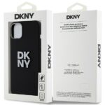 DKNY DKHCP15SSMCBSK iPhone 15 / 14 / 13 6.1" black hardcase Liquid Silicone Metal Logo - imagine 8