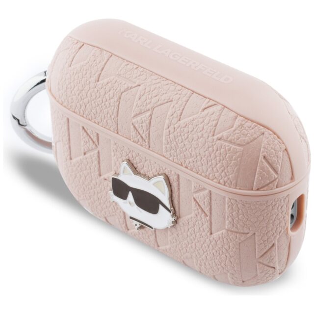 Case Karl Lagerfeld Monogram Choupette   Head for AirPods Pro 3 pink - imagine 3