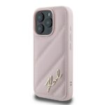 Karl Lagerfeld KLHCP16XPQDSMGP iPhone16 Pro Max 6.9" pink hardcase Quilted Signature - imagine 2