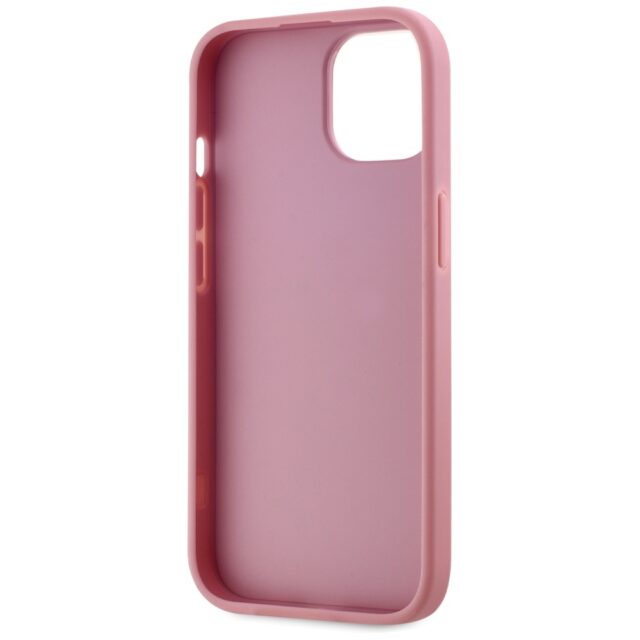 Case Karl Lagerfeld Wrinkled Metal Signature for iPhone 15 pink - imagine 7