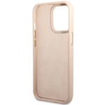 Guess GUHCP14LHG4SHP iPhone 14 Pro 6,1" pink hard case 4G Vintage Gold Logo - imagine 7