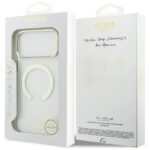 Guess Metal Outline MagSafe case for iPhone 17 Pro Max silver - imagine 8
