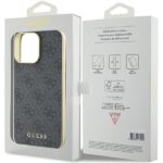 Guess GUHCP15XGF4GGR iPhone 15 Pro Max 6.7" grey hardcase 4G Charms Collection - imagine 8