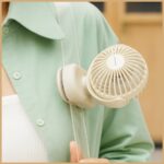 Mini desk fan AWEI F45 with clip 1200mAh white - imagine 6