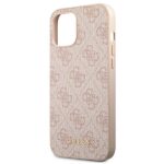 Guess GUHCP12MG4GFPI iPhone 12 / 12 Pro 6,1"pink hard case 4G Metal Gold Logo - imagine 6
