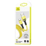 USAMS U52 USB-C 2A Fast Charge Cable 1m yellow SJ436USB03 (US-SJ436)