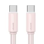 USAMS Cable USB-C/USB-C 1m SJ73460W pink YU Series SJ734USB04 (US-SJ734)