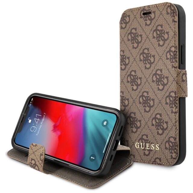 Guess GUFLBKSP12L4GB iPhone 12 Pro Max 6,7" brown book 4G Charms Collection - imagine 6
