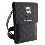 Karl Lagerfeld Torebka KLWBSAKHPKK black Saffiano Monogram Ikonik - imagine 3