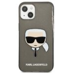 Karl Lagerfeld KLHCP13MKHTUGLB iPhone 13 / 14 / 15 6,1" black hardcase Glitter Karl`s Head - imagine 3