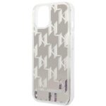 Karl Lagerfeld KLHCP14MLMNMS iPhone 14 Plus / 15 Plus 6,7" hardcase silver Liquid Glitter Mon - imagine 6