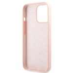Guess GUHCP13LLS4GWPI iPhone 13 Pro / 13 6,1" pink hard case Silicone 4G Logo - imagine 7