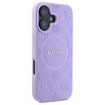 Guess GUHMP16SPSAPSMEU iPhone 16 6.1" purple hardcase Saffiano Peony Classic Logo MagSafe - imagine 4
