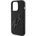 Karl Lagerfeld KLHCP15XSKSBMCK iPhone 15 Pro Max 6.7" black hardcase Silicone Karl Script - imagine 6