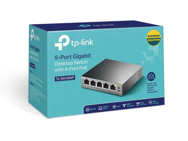 TP-Link TL-SG1005P | Switch | 5x RJ45 1000Mb/s, 4x PoE, Desktop - imagine 3