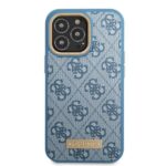 Guess GUHMP13XU4GPRB iPhone 13 Pro Max 6,7" blue hard case 4G Logo Plate MagSafe - imagine 3