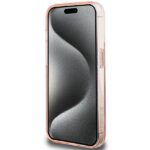 Hello Kitty HKHMP15LHRSGEP iPhone 15 Pro 6.1" Pink Hardcase Ring Stand Glitter Electrop Logo MagSafe - imagine 5