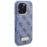 Guess GUHMP16XU4GPRB iPhone 16 Pro Max 6.9" blue hardcase 4G Logo Plate MagSafe - imagine 4