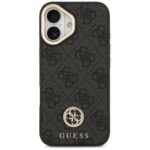 Guess 4G Strass Logo & Big Strap Metal Buttons MagSafe Case for iPhone 17 Black - imagine 3