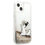Karl Lagerfeld KLHCP13SGCFD iPhone 13 mini 5,4" gold hardcase Liquid Glitter Choupette Fun - imagine 4