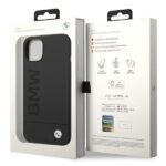 BMW BMHMP14SSLBLBK iPhone 14 / 15 / 13 6.1" black hardcase Silicone Signature Logo Magsaf - imagine 9