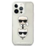 Karl Lagerfeld KLHCP13LKCTUGLS iPhone 13 Pro / 13 6,1" silver hardcase Glitter Karl`s & Choup - imagine 3