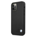 BMW BMHCP12MRCDPK iPhone 12 / 12 Pro 6,1" black hardcase Leather Deboss - imagine 2