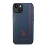 US Polo USHCP14MPFAV iPhone 14 Plus / 15 Plus 6.7" navy blue Leather Stitch - imagine 3